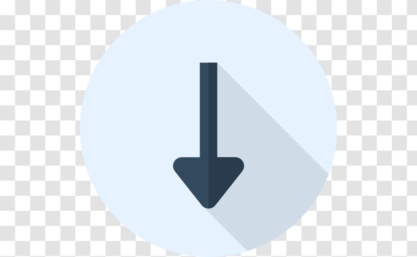 Circle Angle Font - Symbol - Down Arrow Transparent PNG