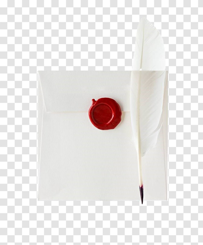 Paper Red - White Envelope Transparent PNG