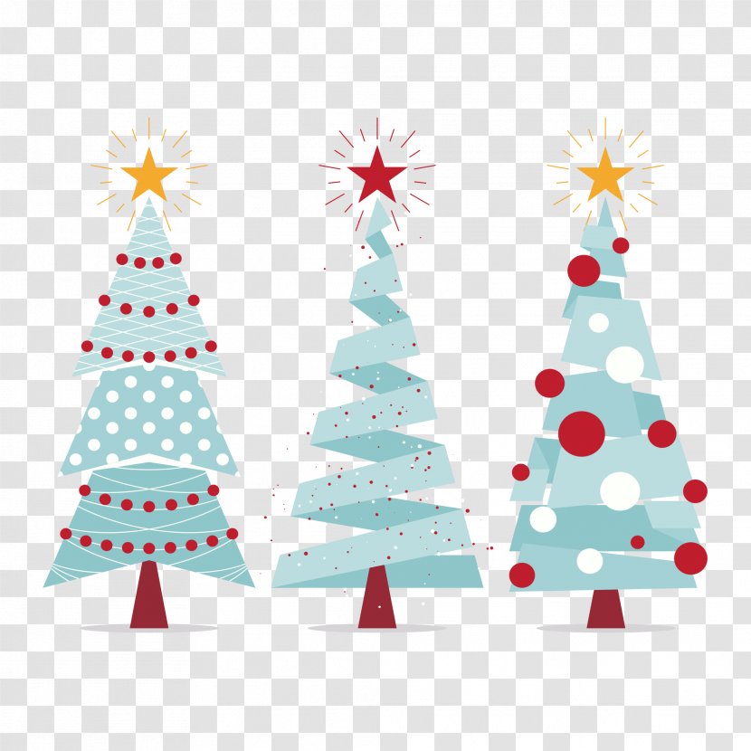 Christmas Tree Ornament Decoration New Year - Spruce - Vector Transparent PNG