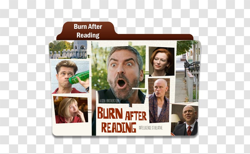 Brad Pitt Burn After Reading Film Criticism Black Comedy - Poster - Movie Maker Transparent PNG