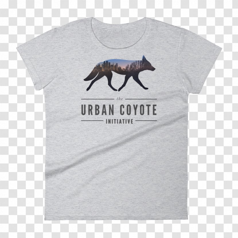 Urban Coyote Dog Art T-shirt - Pack - Women Transparent PNG