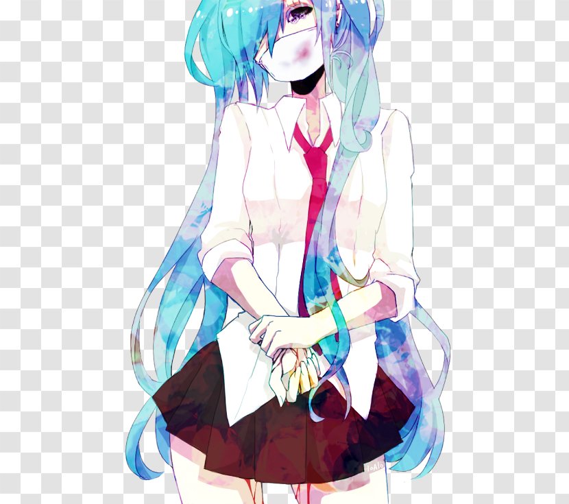 Hatsune Miku Vocaloid Mask YouTube - Frame Transparent PNG