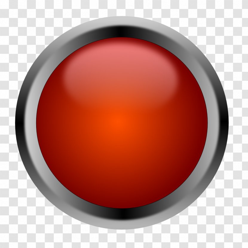 Red Button Clip Art - Sphere - Botton Transparent PNG
