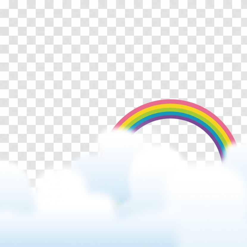 Rainbow Download Computer File - Daytime - Free Pull Baiyun Transparent PNG