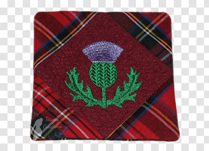 Mug Rugs Tartan Coasters Gift - Embroidery Transparent PNG