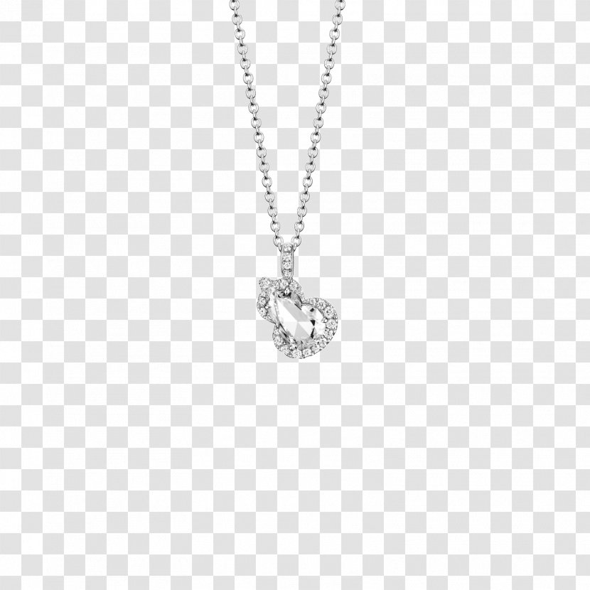 Locket Necklace Silver Jewellery Chain - Diamond Transparent PNG