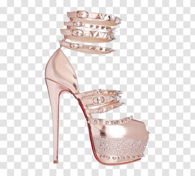 Sandal Peep-toe Shoe Court High-heeled - Pink - Louboutin Transparent PNG