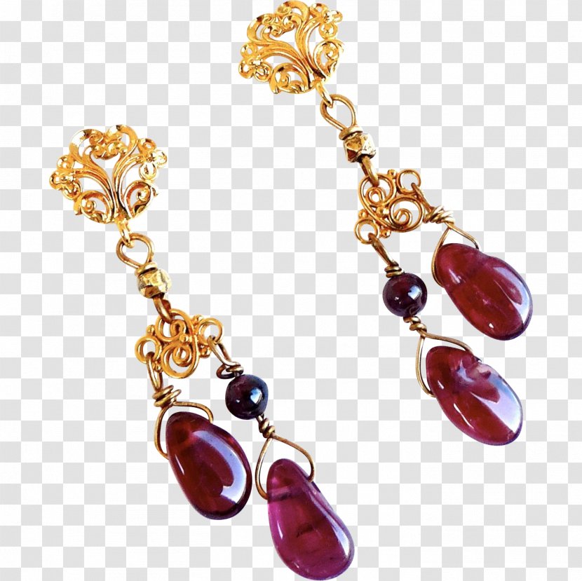 Earring Ruby Body Jewellery Necklace - Fashion Accessory Transparent PNG