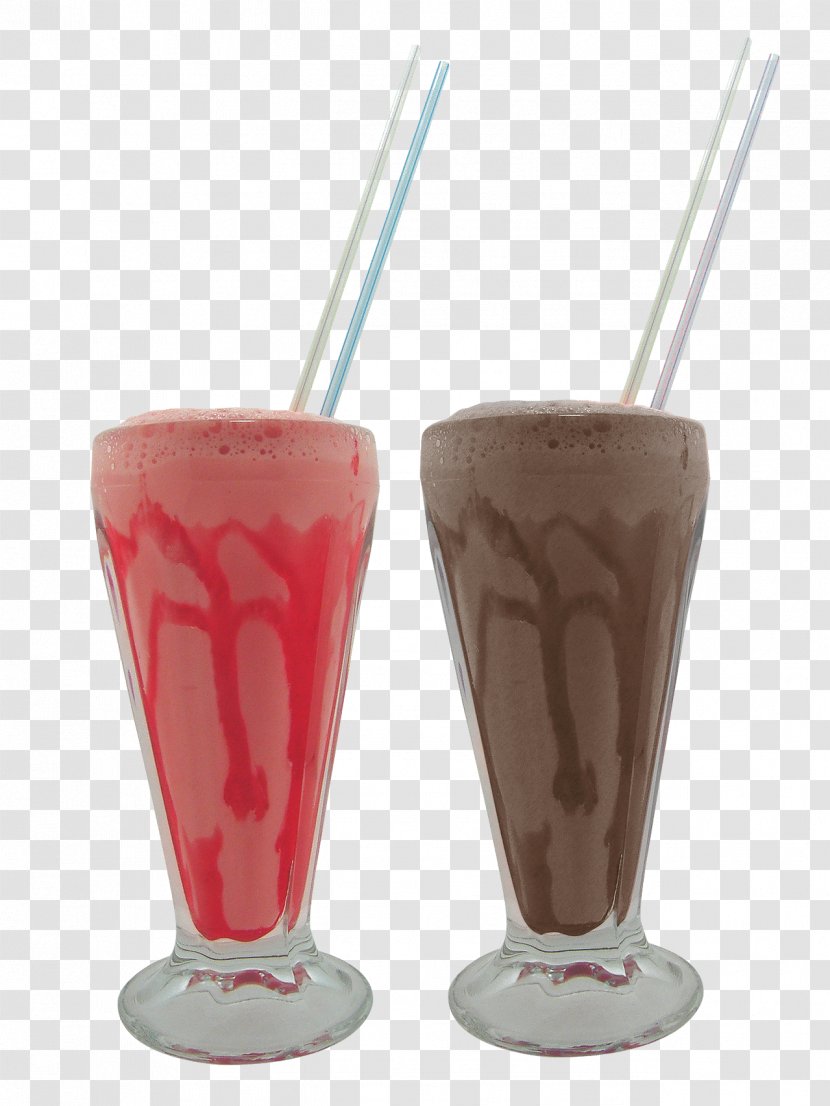 Milkshake Ice Cream Smoothie Juice - Two Drinks Transparent PNG
