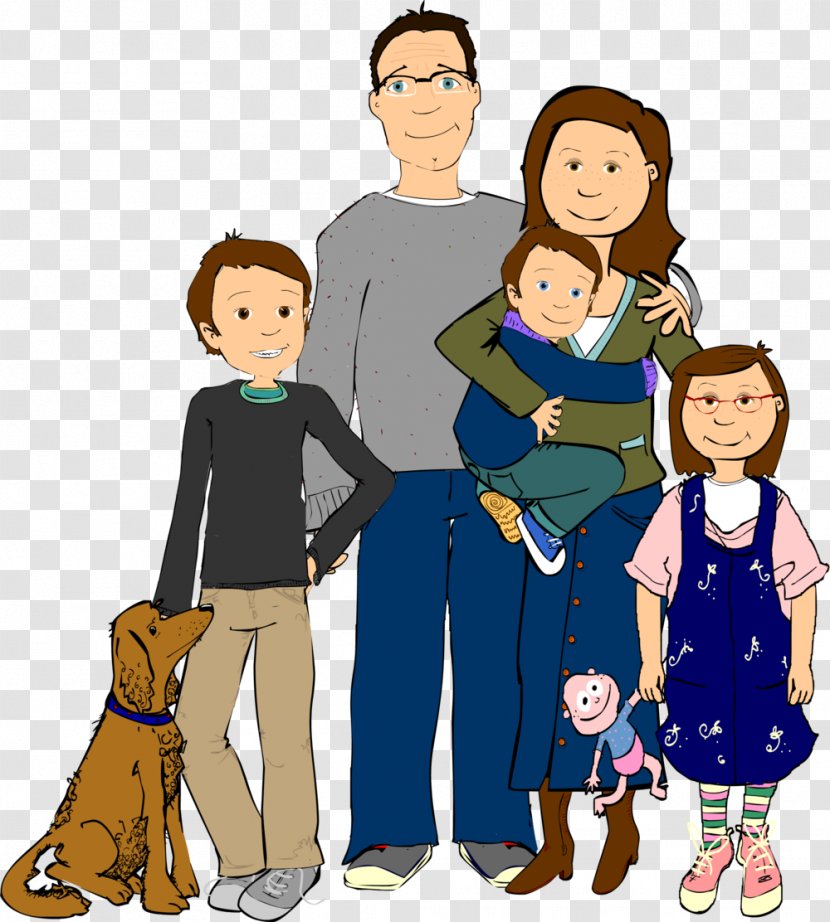 Family Cartoon Child Hispanic Clip Art - Social Group Transparent PNG