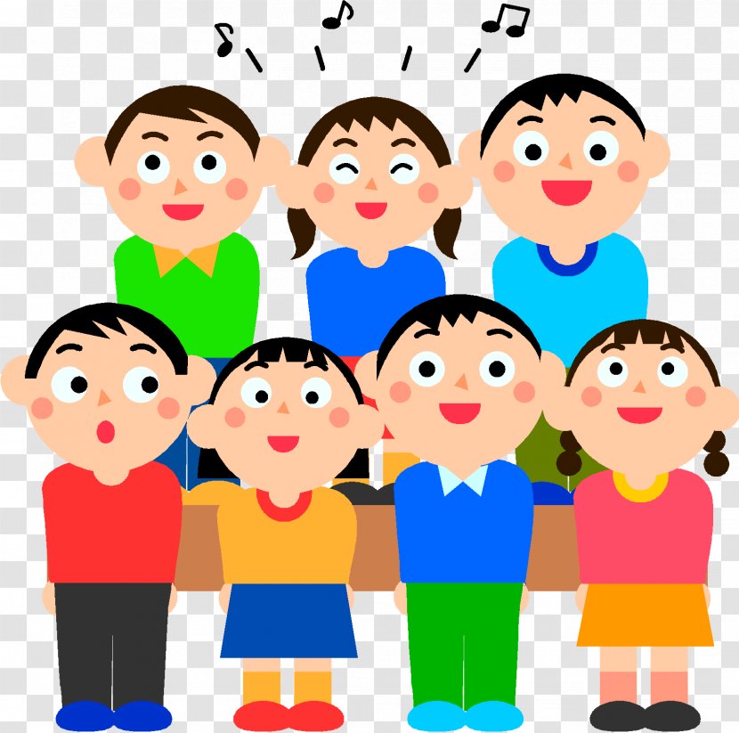 Singing Children's Choir Clip Art - Heart Transparent PNG