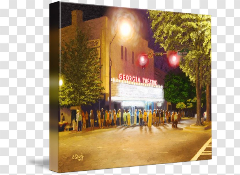 Georgia Theatre Advertising Gallery Wrap Canvas Art - Poster - Athens Transparent PNG