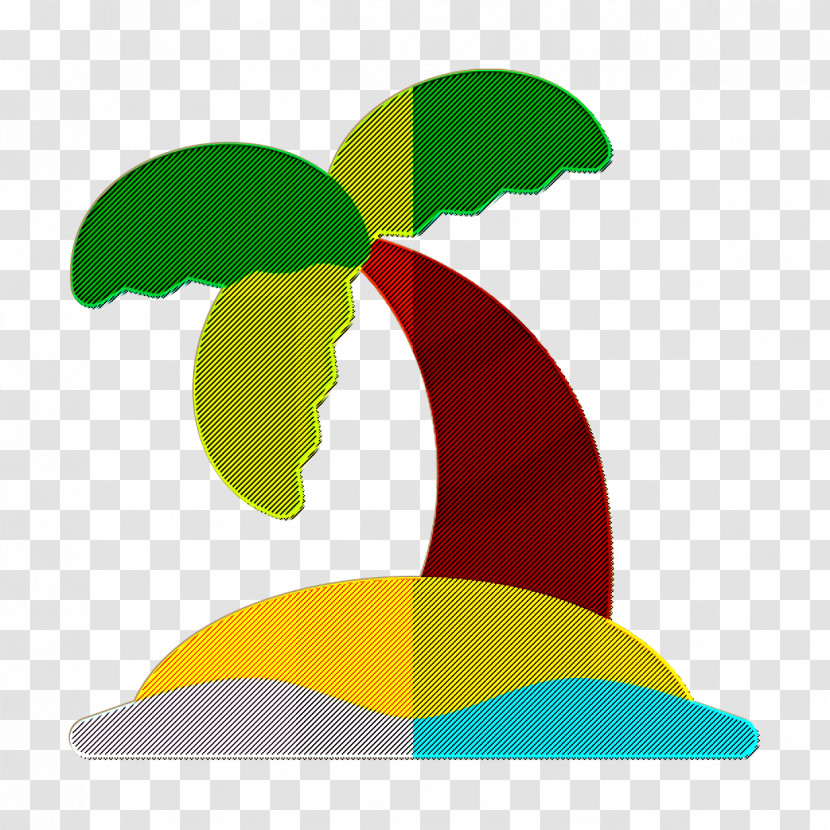Summer Holidays Icon Palm Icon Island Icon Transparent PNG