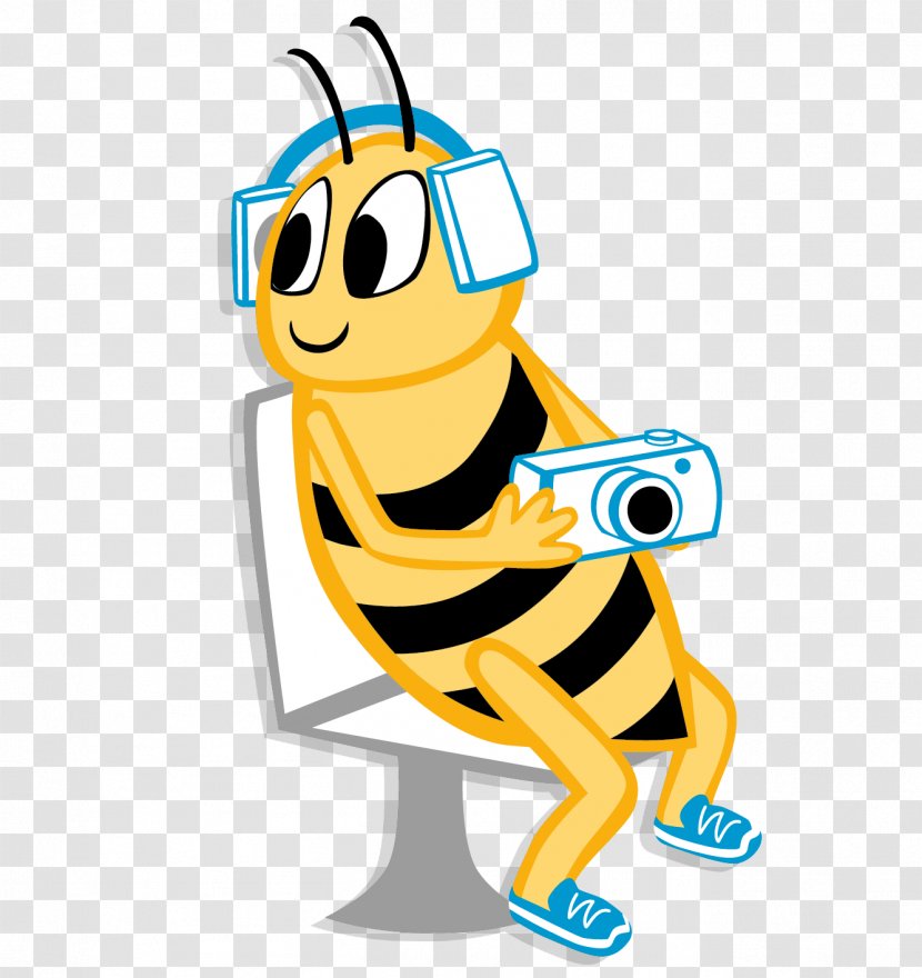 Insect Cartoon Pollinator Clip Art - Yellow - Tour Guide Transparent PNG