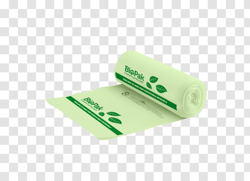 Paper Bin Bag Biodegradable Bioplastic - Green Transparent PNG