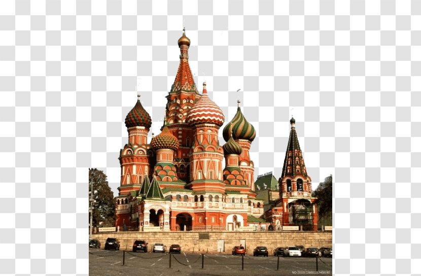 Red Square Saint Basil's Cathedral Lenin's Mausoleum Spasskaya Tower Tsar Bell - Facade - Russia Player Transparent PNG