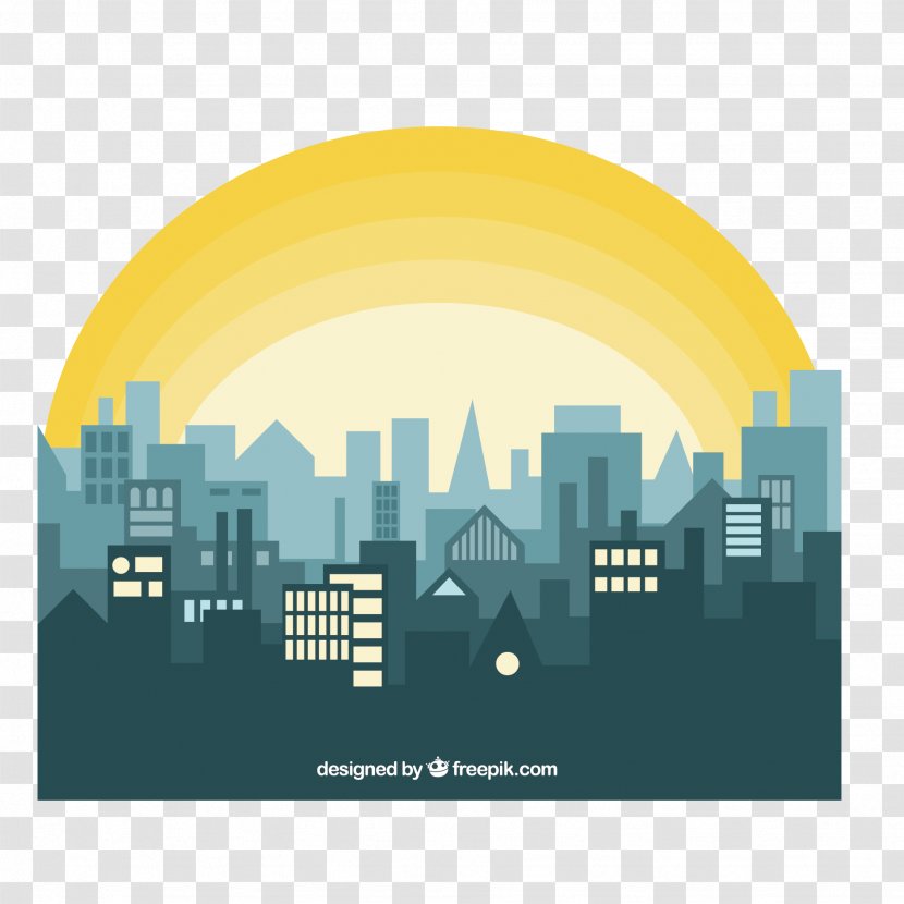Sunrise Skyline - Sky - Vector City Transparent PNG