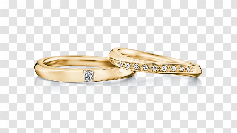 Wedding Ring Czerwone Złoto Gold Marriage - Platinum Transparent PNG
