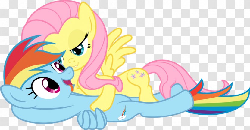 Pony Fluttershy Rainbow Dash Rarity Pinkie Pie - Fan Art - Flutter Transparent PNG