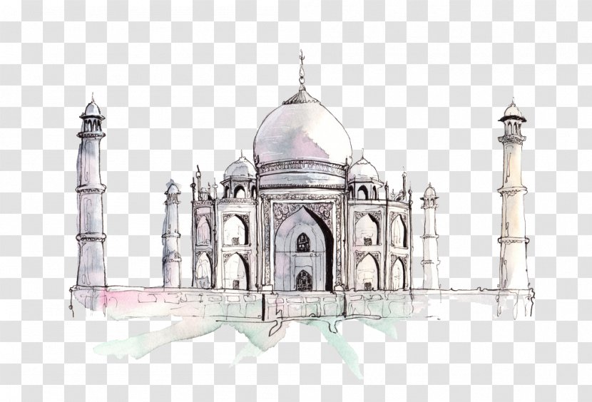 Sacrxe9-Cu0153ur, Paris Download Icon - Arch - Hand-painted Sacre Coeur Transparent PNG