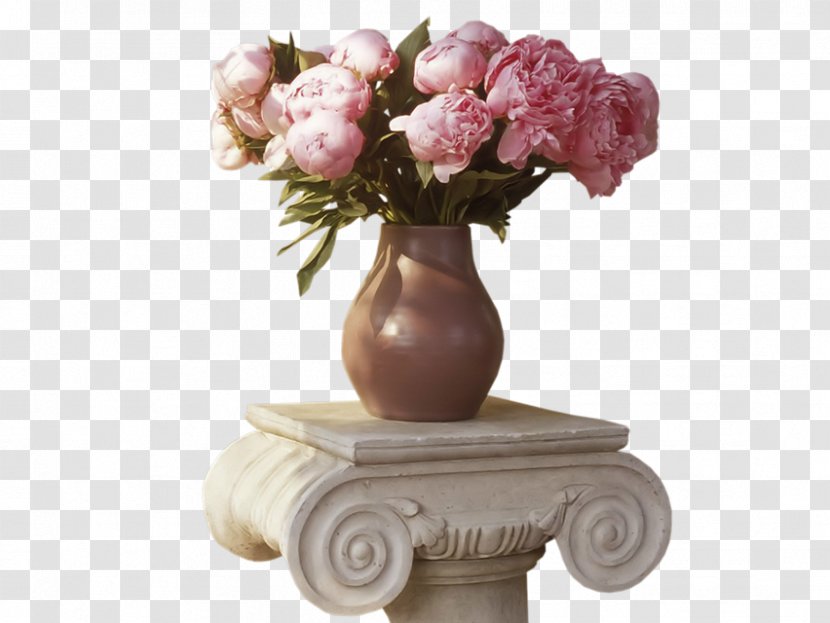 Flower Vase Rose Wallpaper - Table Transparent PNG