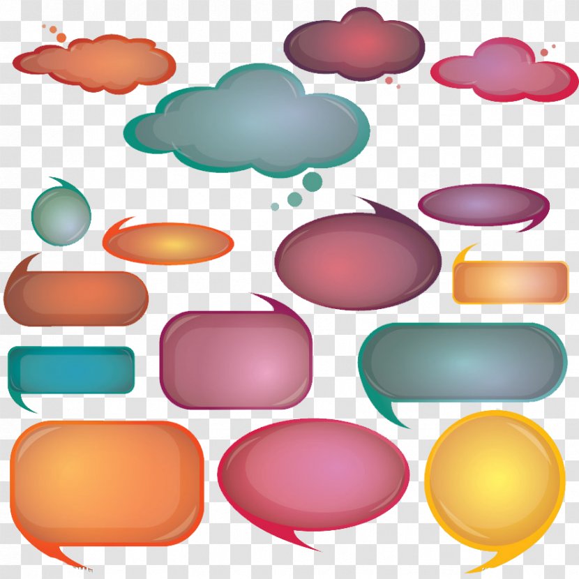 Speech Balloon Bubble Cloud Clip Art - Rectangle - Dialog Bubbles Transparent PNG