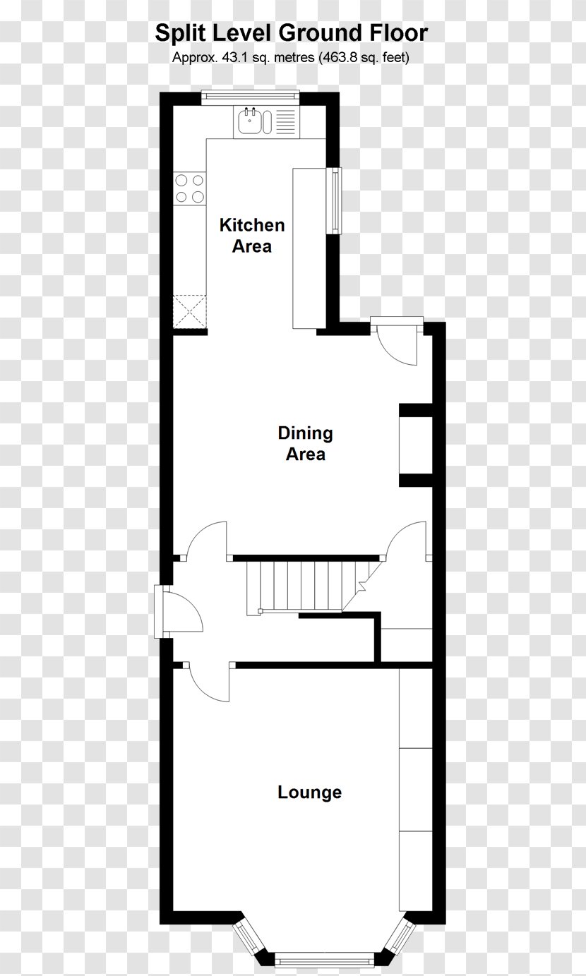 Floor Plan Stoneybatter Hunters Estate Agent Donnybrook Terraced House - Wight Transparent PNG