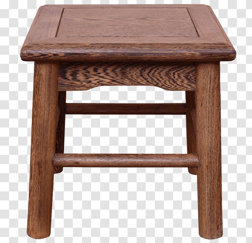 Stool Table Chair - End - Bamboo Small Square Transparent PNG