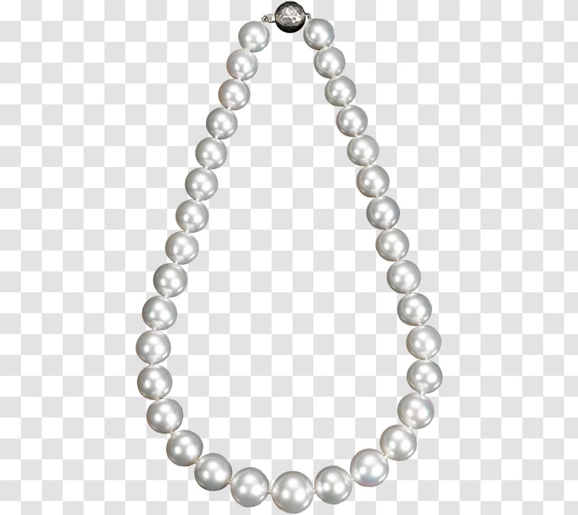 Pearl Necklace Jewellery Gemstone - Silhouette Transparent PNG