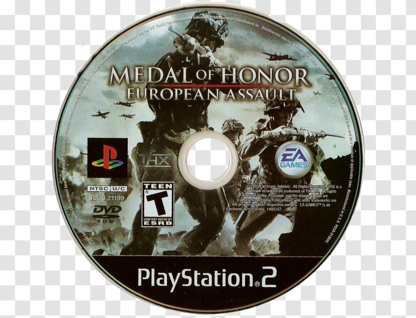 Medal Of Honor: European Assault PlayStation 2 DVD STXE6FIN GR EUR - Honor - Dvd Transparent PNG