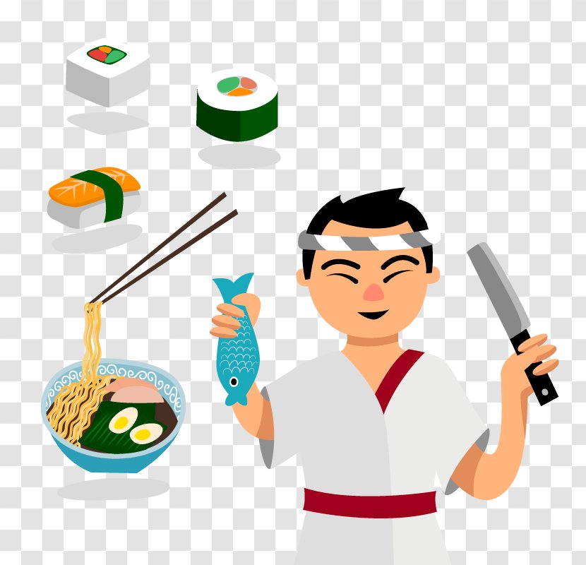 Sushi Japanese Cuisine Cook - Restaurant Transparent PNG