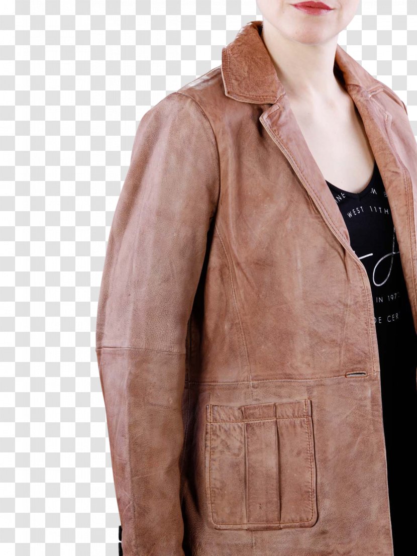 Leather Jacket Material - Women Transparent PNG