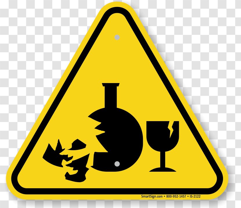 Hazard Symbol Warning Sign Glass - Safety Signs Transparent PNG