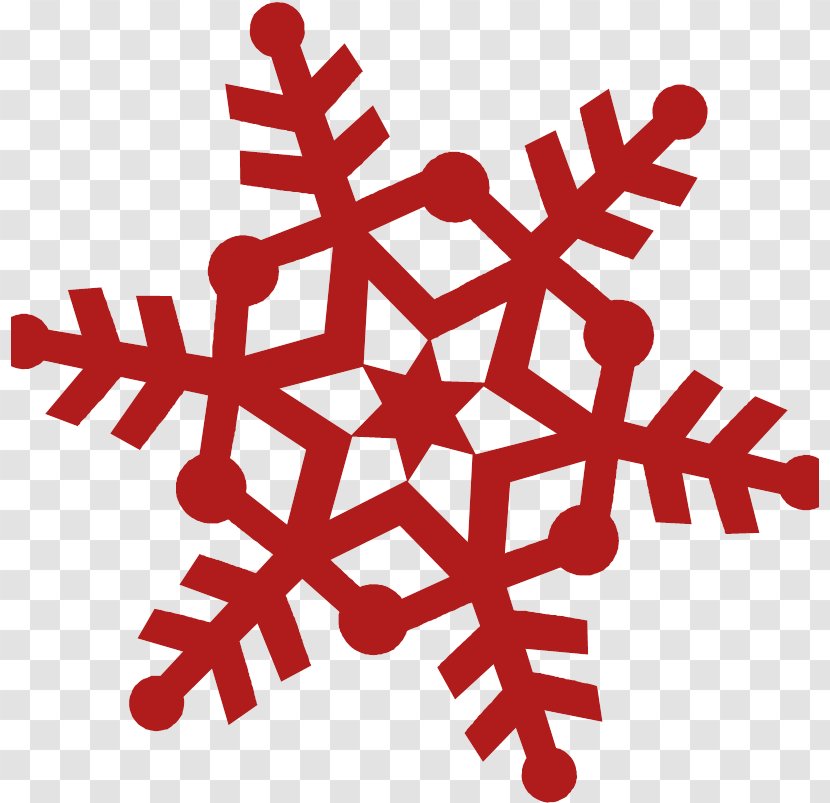 Snowflake Background - Red - Snow Transparent PNG
