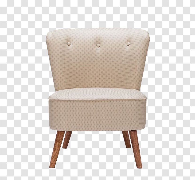 Wing Chair Couch Fauteuil Rocking - Beige Transparent PNG