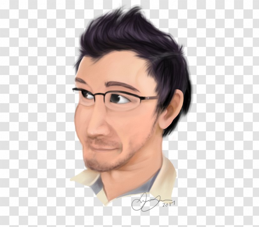 Markiplier Asdfmovie8 Face Drawing Television Director - Brown Hair - Realism Transparent PNG
