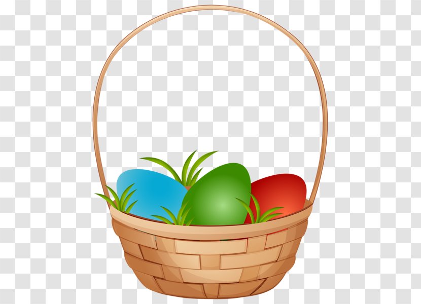 Easter Egg Bunny Basket Clip Art - Flowerpot Transparent PNG