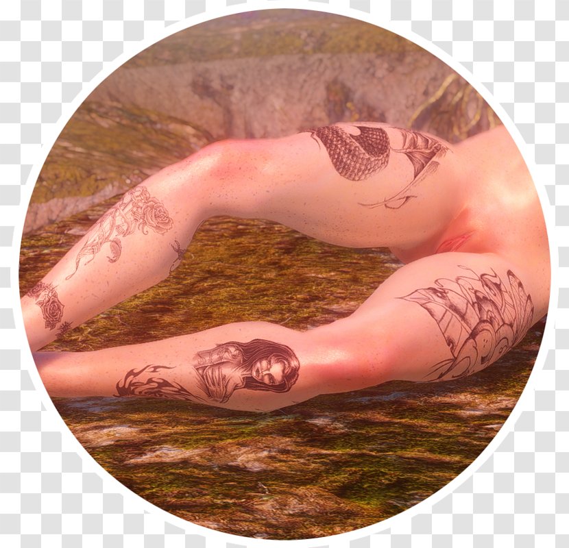 Finger Abziehtattoo - Tree - Slab Transparent PNG