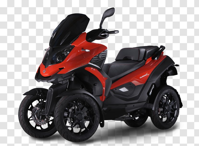 Scooter Car Four-wheel Drive Motorcycle - Electric Motorcycles And Scooters Transparent PNG
