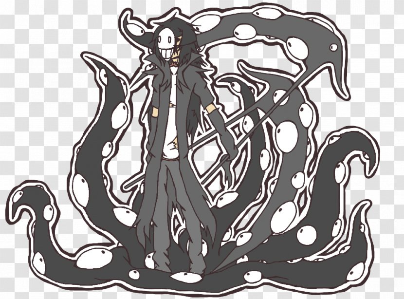 Octopus Legendary Creature Visual Arts Sketch - Mythical - Fictional Character Transparent PNG