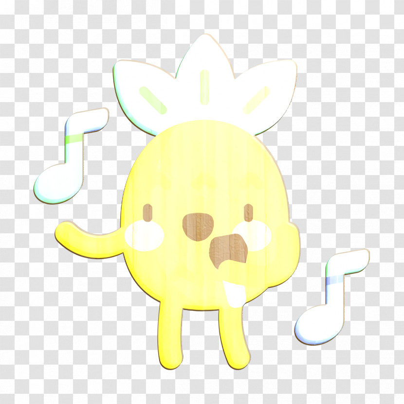 Singing Icon Music And Multimedia Icon Pineapple Character Icon Transparent PNG