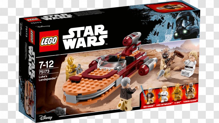 Luke Skywalker Lego Star Wars Toy Minifigure - Desert Bike Transparent PNG