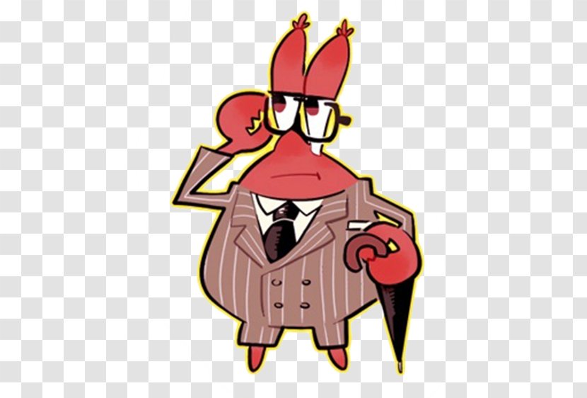 Mr. Krabs Clip Art - Silhouette - Hand-painted Version Of The Suit Transparent PNG