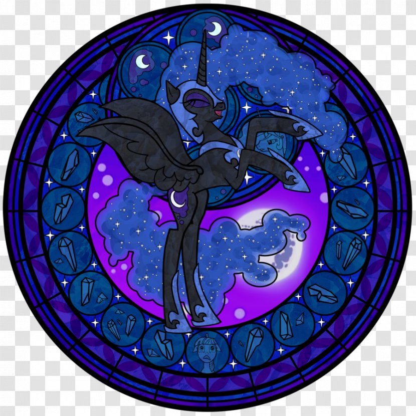 Princess Luna Pony Stained Glass - My Little Friendship Is Magic Transparent PNG