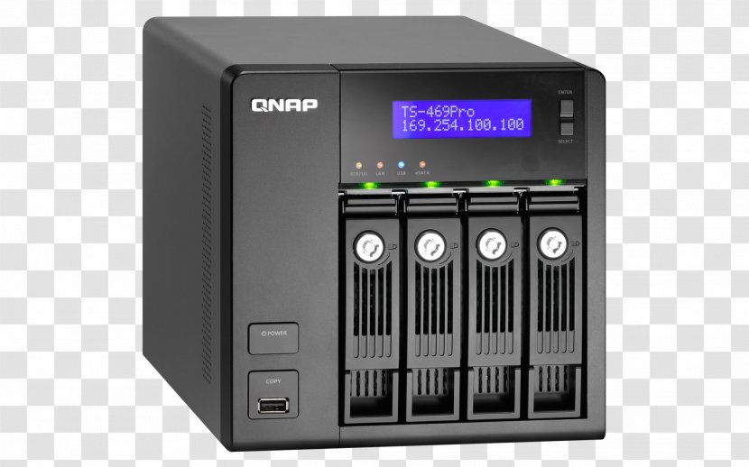 Network Storage Systems QNAP Systems, Inc. TS-239 Pro II+ Turbo NAS Server - Qnap Ts469 - SATA 3Gb/s Hard Drives TS-439 II NASOthers Transparent PNG