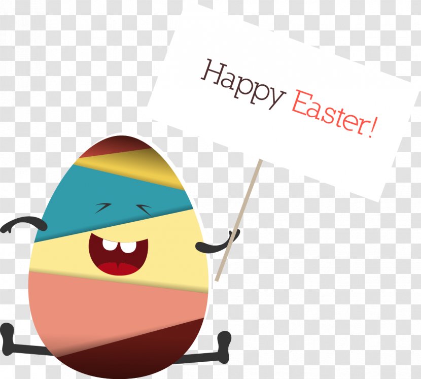 Cartoon Easter Egg Illustration - Cute Transparent PNG