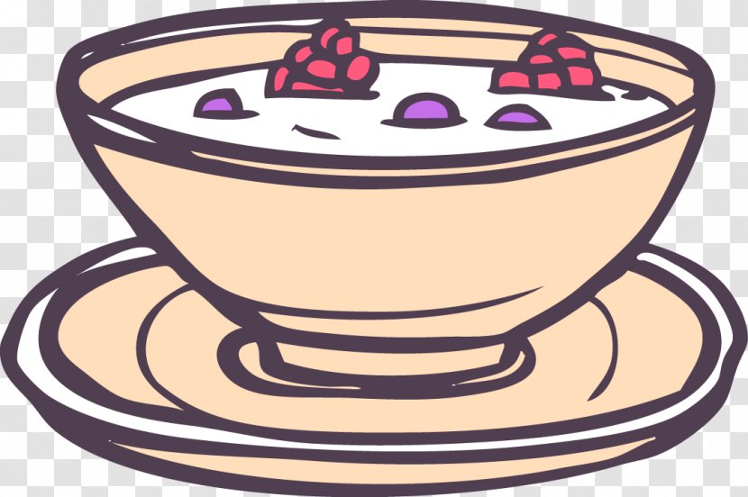 Auglis Clip Art - Cup - Cartoon Hand Painted Lines Fruit Yogurt Transparent PNG