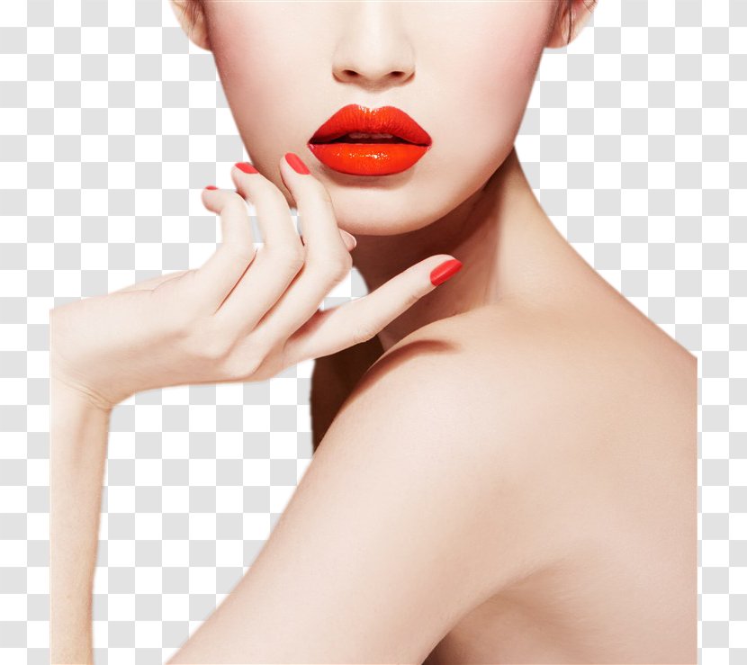 Lip Balm Gloss Red - Nail - Lips Transparent PNG