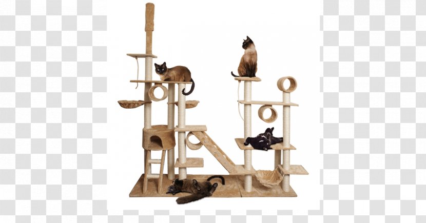 Cat Tree Kitten Scratching Post Pet - Black Transparent PNG