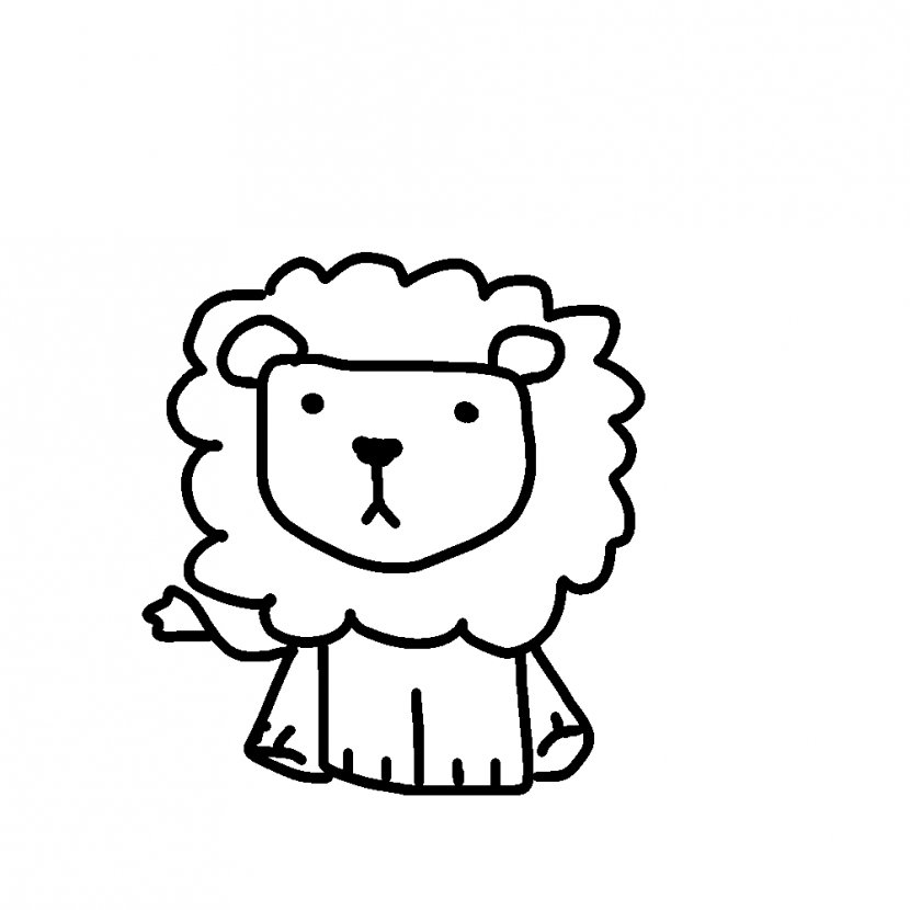 Lion Line Art Clip - Tree Transparent PNG